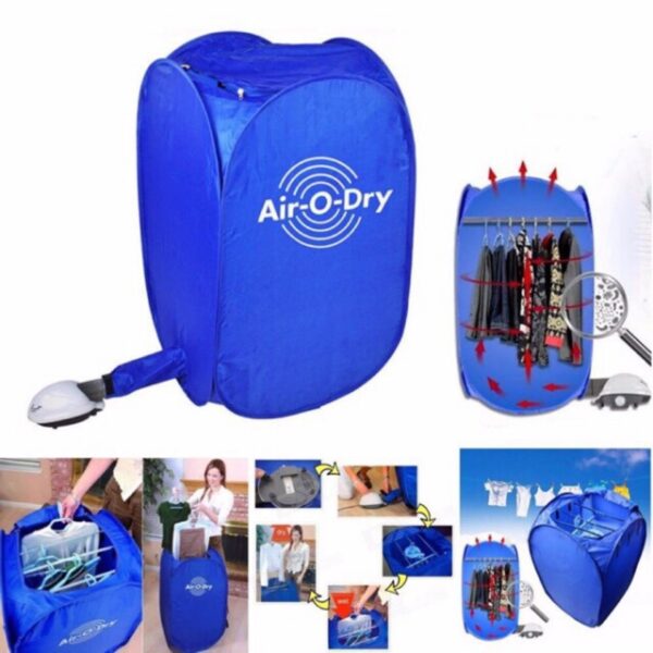 Secadora de Ropa Portátil 800W – Plegable, Rápida y Silenciosa